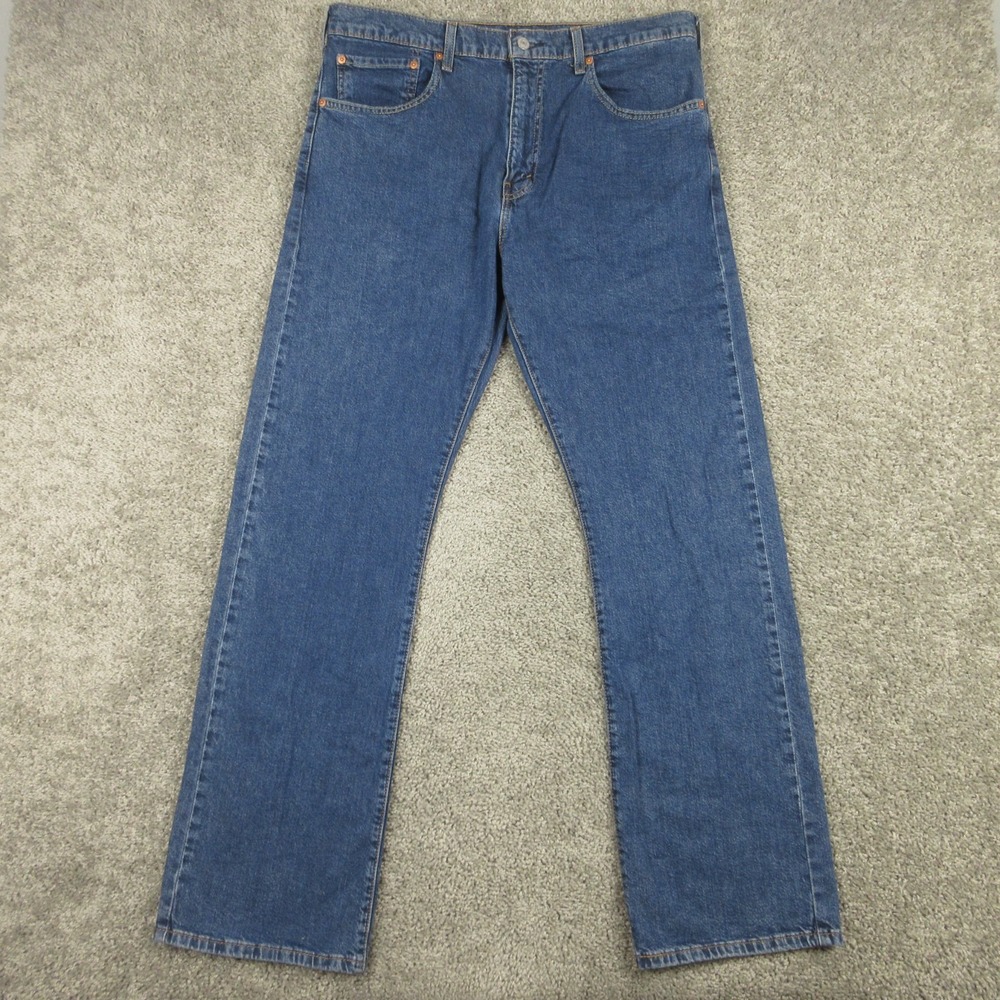 Levis Jeans Mens 36x32 Blue 517 Slim Bootcut Western Cowboy Rodeo Denim Pants